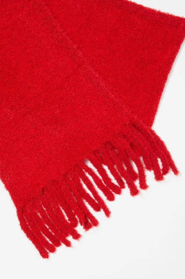 ClothingAccessories Supr Knitwear Bella Boucle Knit Scarf Scarlet Red ClothingAccessories Supr Knitwear Bella Boucle Knit Scarf Scarlet Red