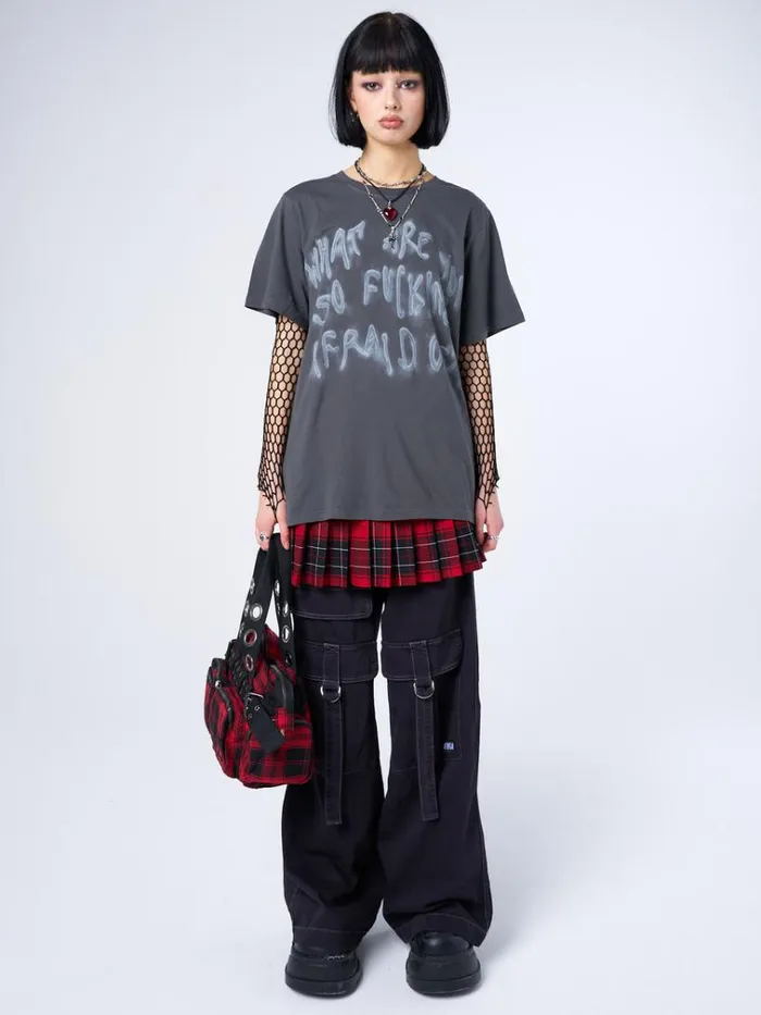 Clothing Afraid Of Grey Graphic Tshirt Minga London Graphic Tees