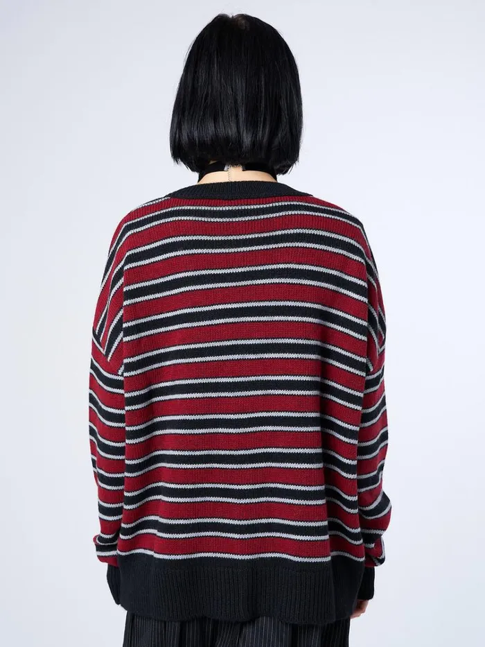 Clothing Alexa Striped Knit Cardigan Minga London Jackets