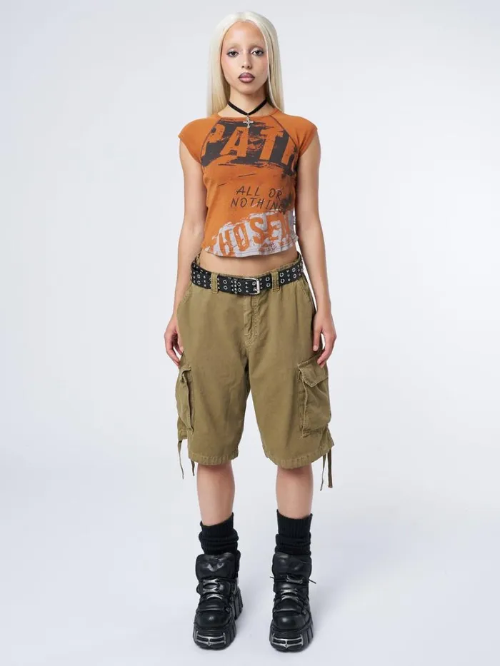 Clothing All Or Nothing Graphic Capped Sleeves Tee Minga London Graphic Tees
