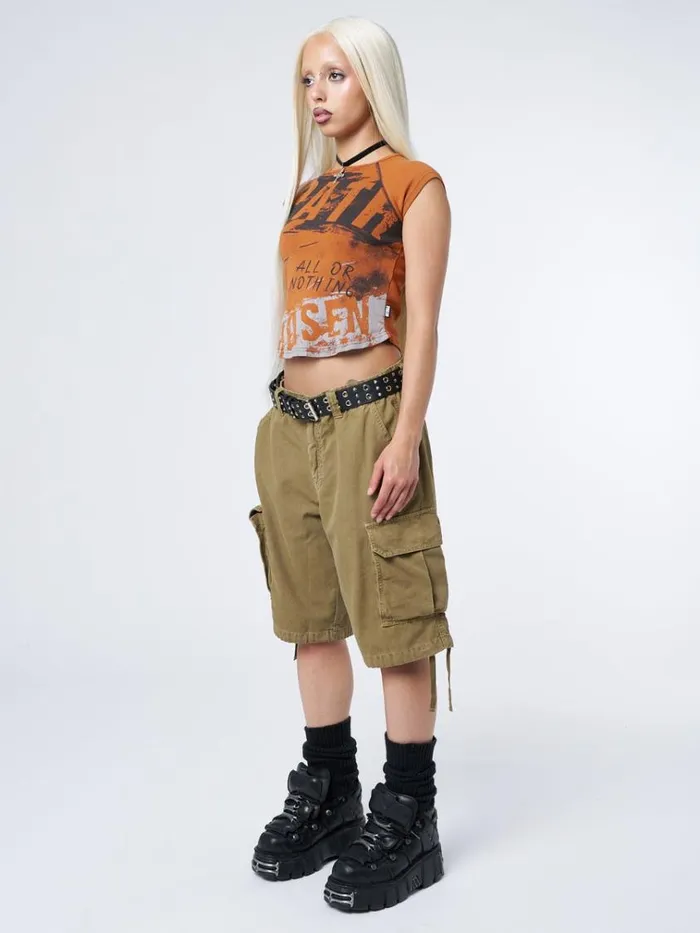 Clothing All Or Nothing Graphic Capped Sleeves Tee Minga London Graphic Tees