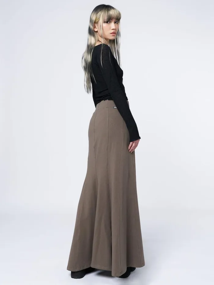 Clothing Aria Green Lined Maxi Skirt Minga London Skirts