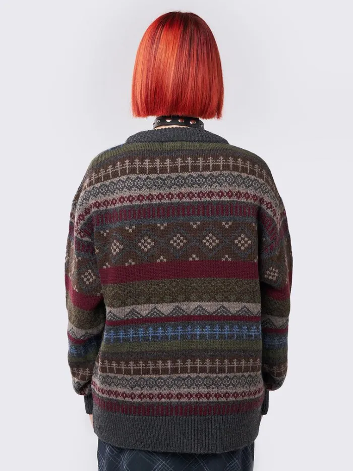 Clothing Ashton Jacquard Knit Sweater Minga London Sweaters
