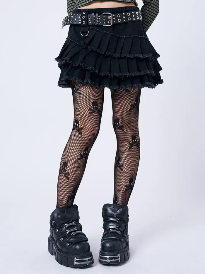Clothing Azelia Black Pleated Mini Skirt Minga London Skirts