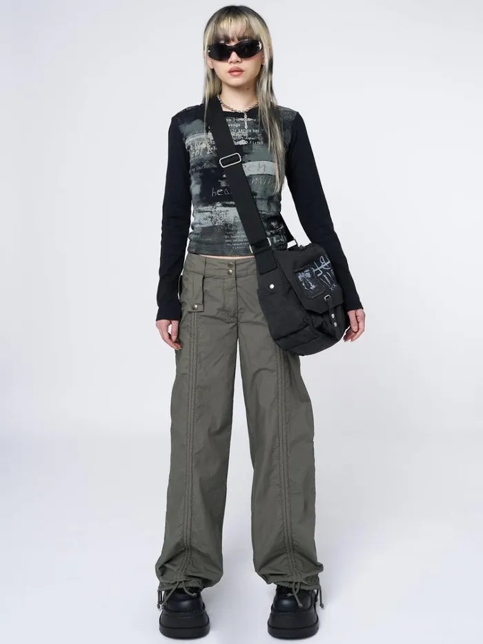 Clothing Bea Green Ruched Front Pants Minga London Pants