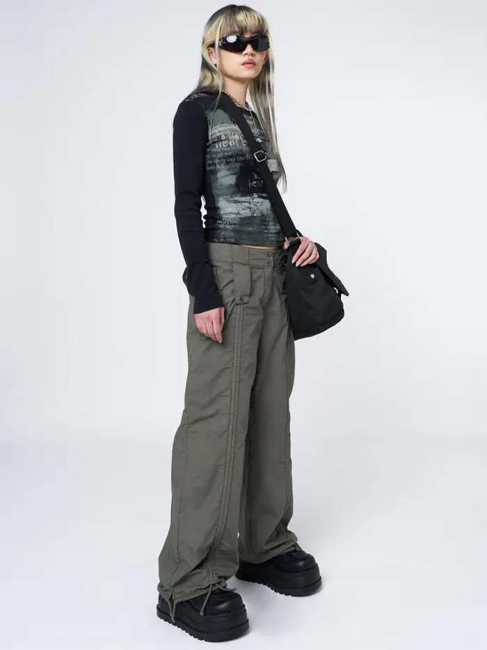 Clothing Bea Green Ruched Front Pants Minga London Pants