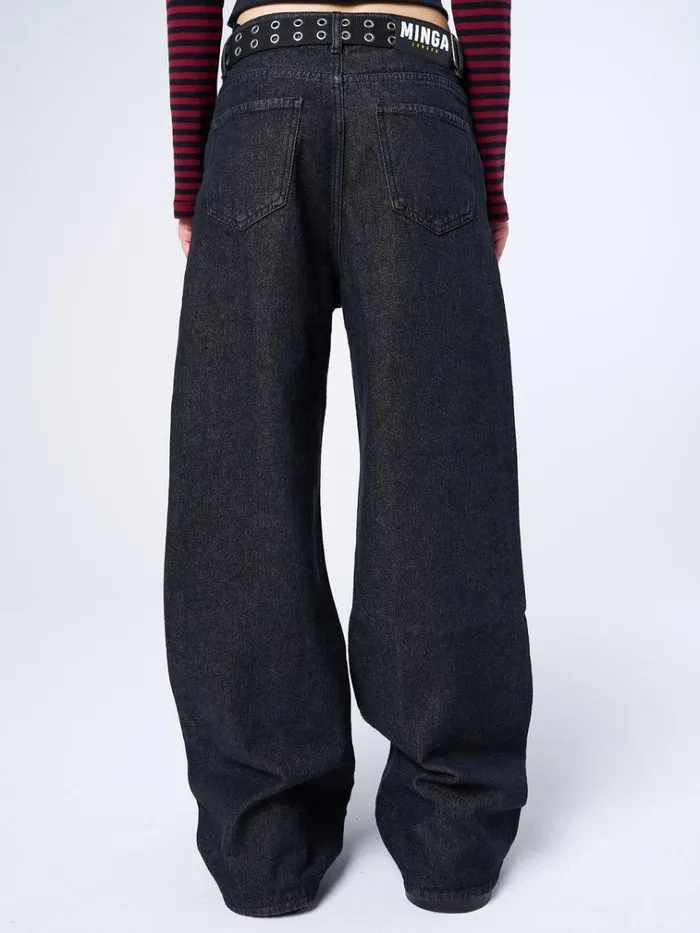 Clothing Bones Black Washed Jeans Minga London Jeans