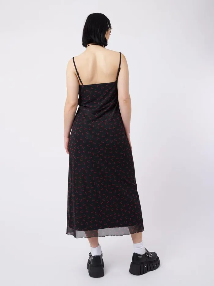 Clothing Cherry Cola Mesh Maxi Dress Minga London Dresses