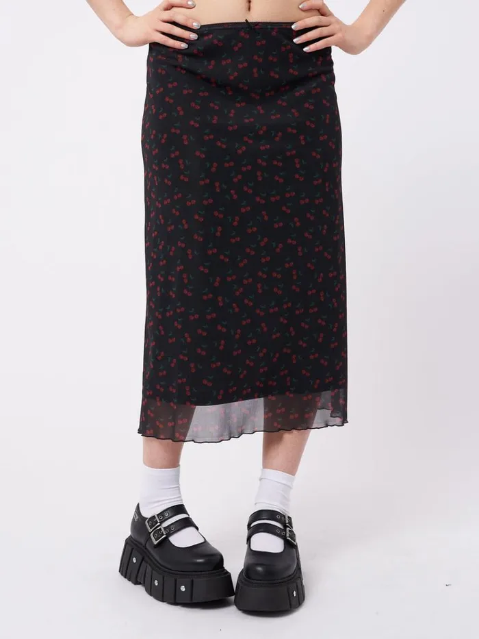 Clothing Cherry Cola Mesh Midi Skirt Minga London Skirts