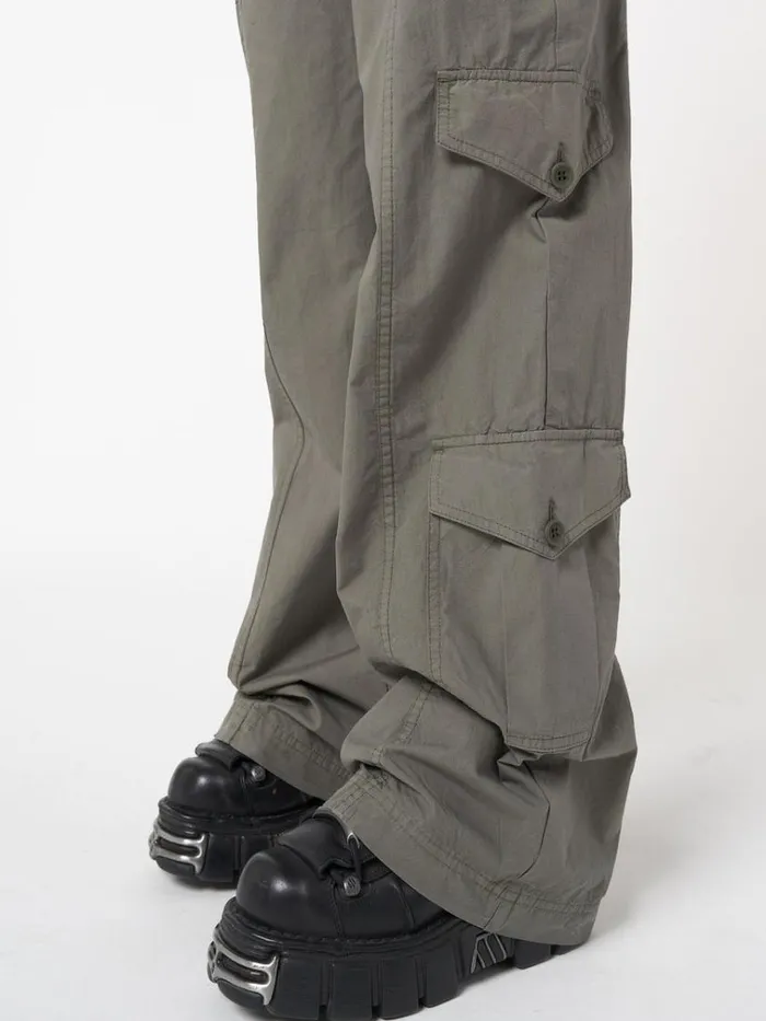 Clothing Cleo Green Y2k Cargo Pants Minga London Cargo
