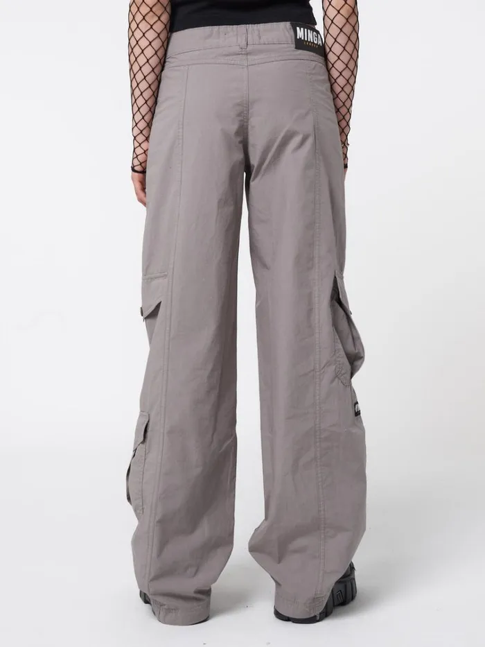 Clothing Cleo Grey Y2k Cargo Pants Minga London Cargo