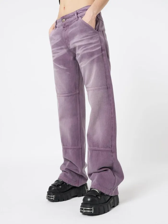 Clothing Cora Washed Mauve Straight Jeans Minga London Jeans