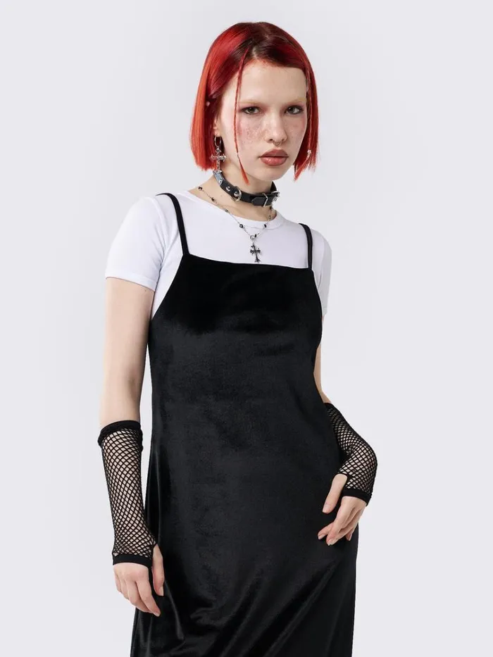 Clothing Elenora Velvet Maxi Dress Minga London Dresses
