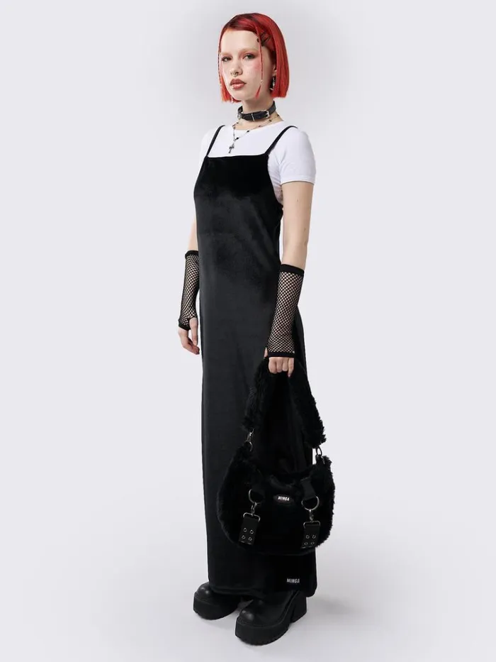 Clothing Elenora Velvet Maxi Dress Minga London Dresses