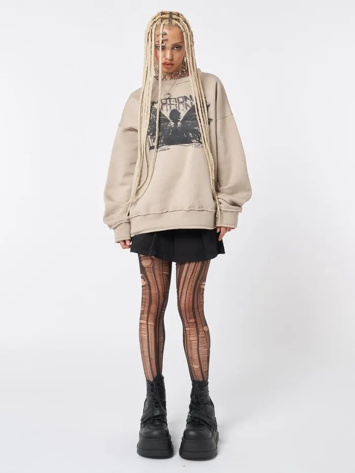 Clothing Emotional Fairy Beige Sweatshirt Minga London Sweatshirts