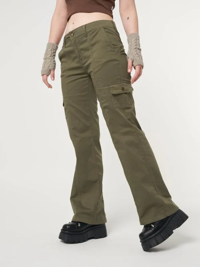 Clothing Eve Green Y2k Cargo Pants Minga London Cargo