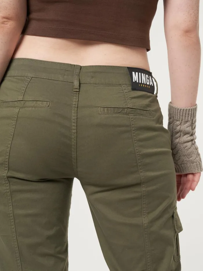 Clothing Eve Green Y2k Cargo Pants Minga London Cargo
