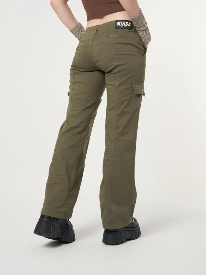 Clothing Eve Green Y2k Cargo Pants Minga London Cargo