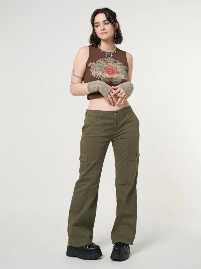 Clothing Eve Green Y2k Cargo Pants Minga London Cargo