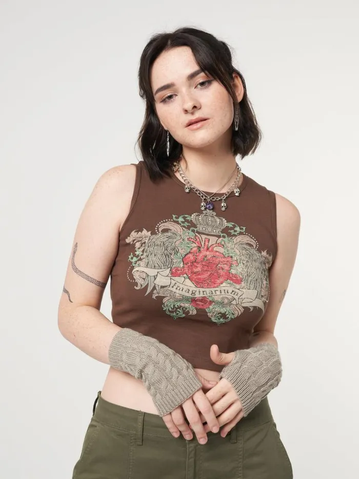Clothing Imaginarium Diamante Vest Top Minga London Tank Tops