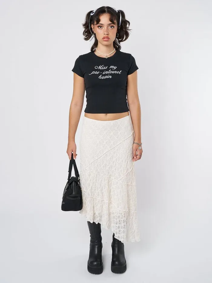 Clothing Internet Brain Black Baby Tee Minga London Crop Tops