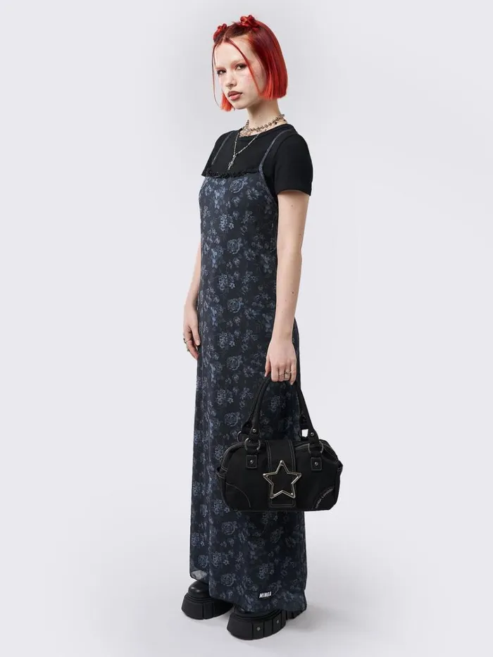 Clothing Isadora Floral Mesh Maxi Dress Minga London Dresses