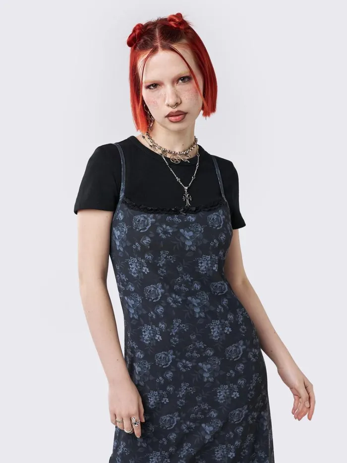 Clothing Isadora Floral Mesh Maxi Dress Minga London Dresses