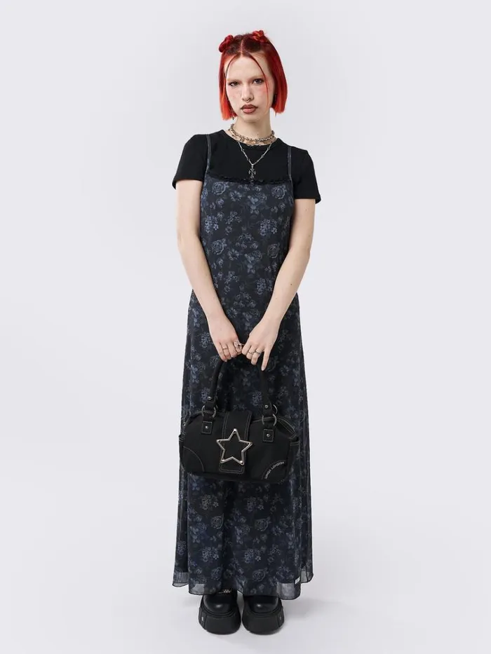 Clothing Isadora Floral Mesh Maxi Dress Minga London Dresses