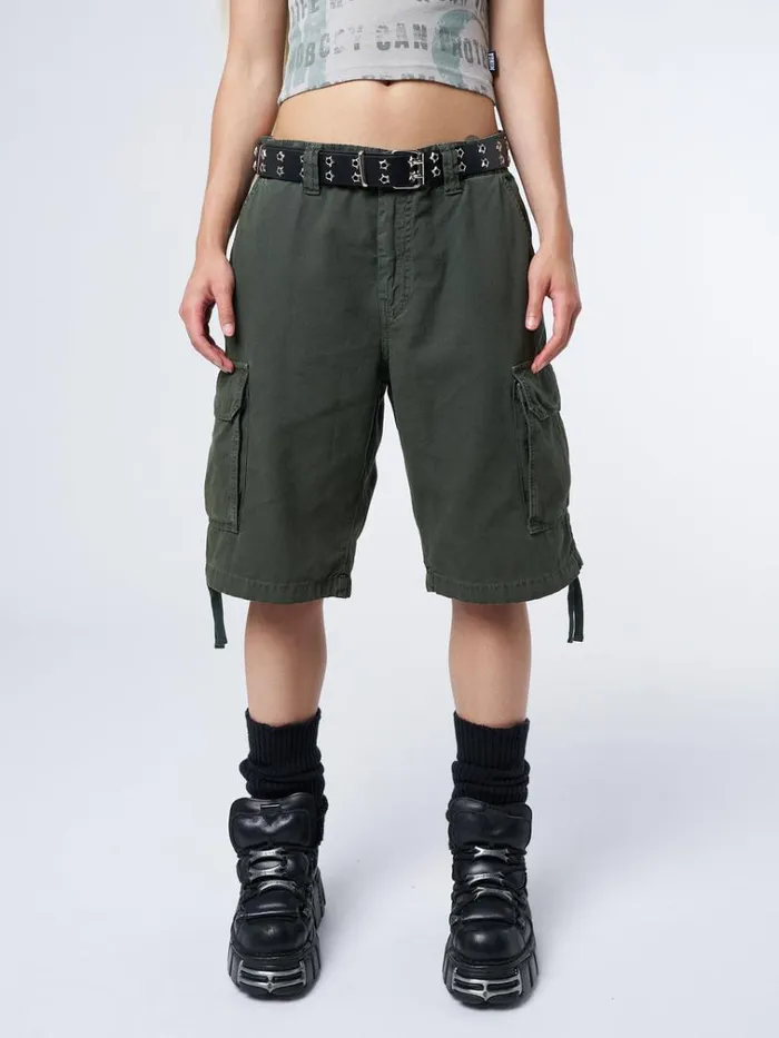 Clothing Issa Green Long Cargo Shorts Minga London Cargo
