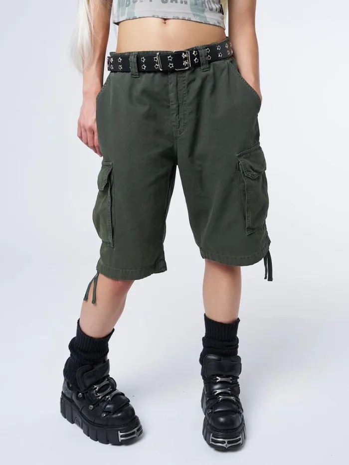 Clothing Issa Green Long Cargo Shorts Minga London Cargo