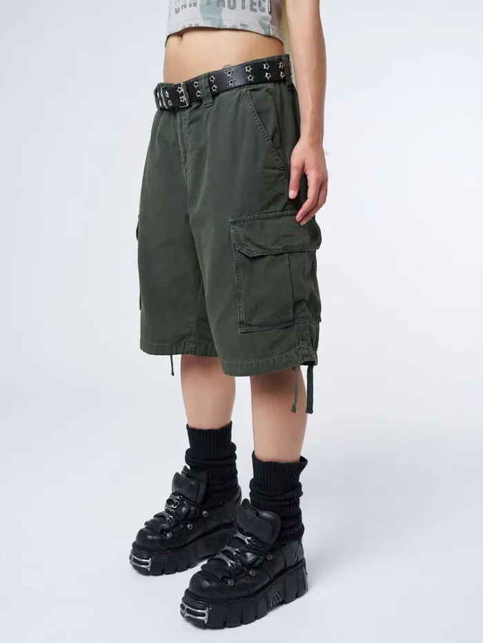 Clothing Issa Green Long Cargo Shorts Minga London Cargo