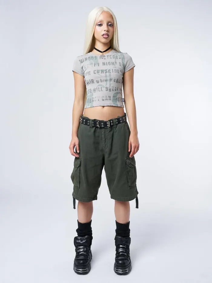 Clothing Issa Green Long Cargo Shorts Minga London Cargo