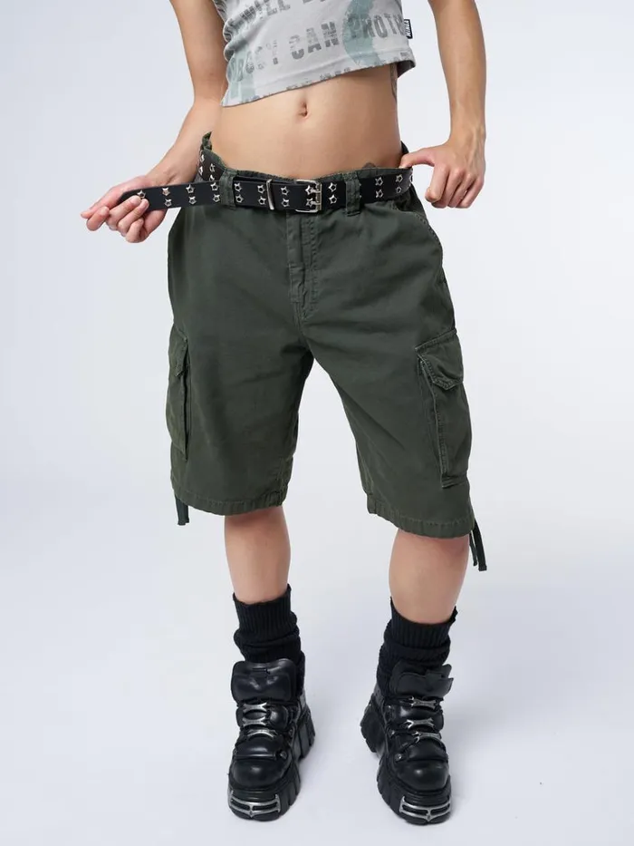 Clothing Issa Green Long Cargo Shorts Minga London Cargo