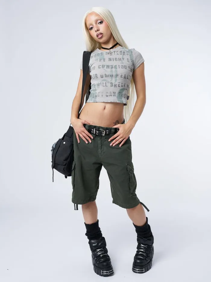 Clothing Issa Green Long Cargo Shorts Minga London Cargo