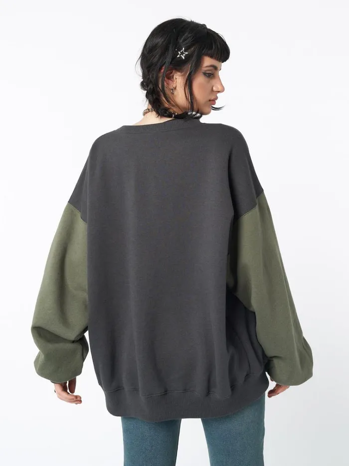 Clothing Ivy Black Green Oversized Bomber Jacket Minga London Jackets
