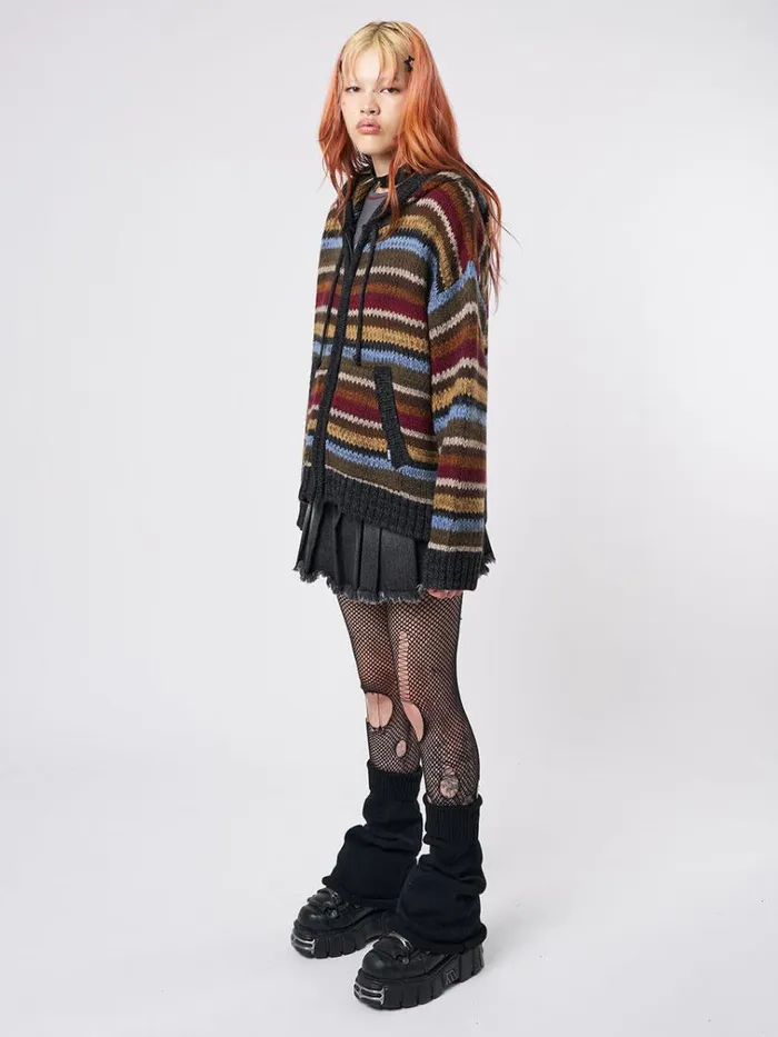 Clothing Jacky Oversized Knitted ZipUp Hoodie Minga London Jackets