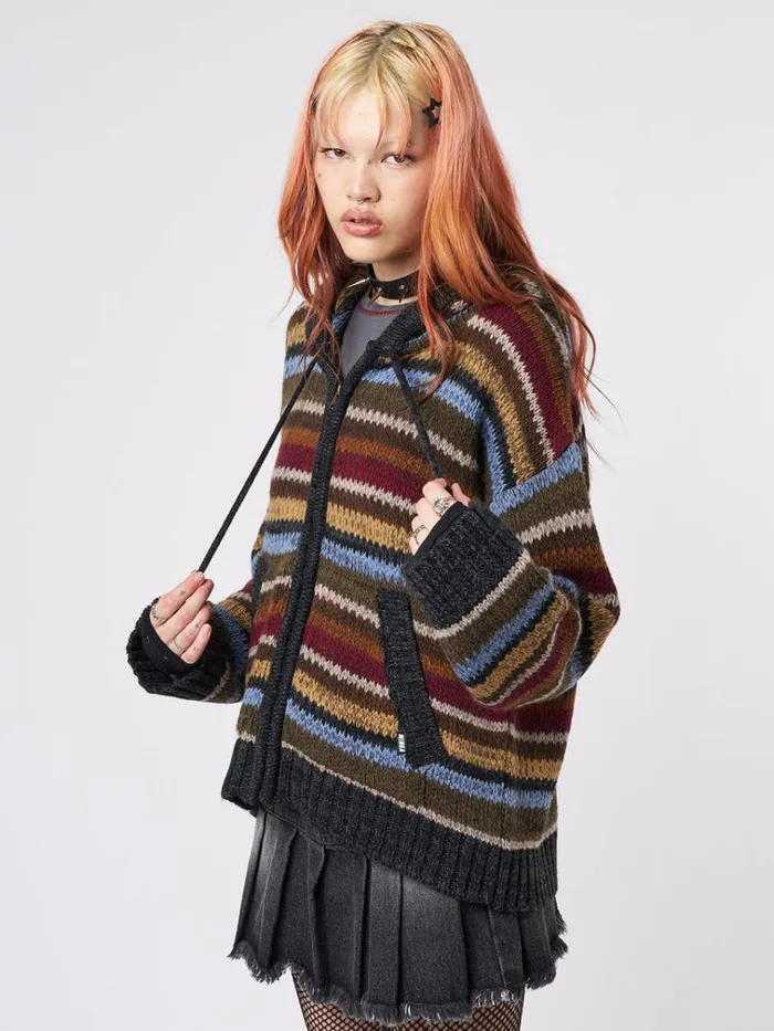Clothing Jacky Oversized Knitted ZipUp Hoodie Minga London Jackets
