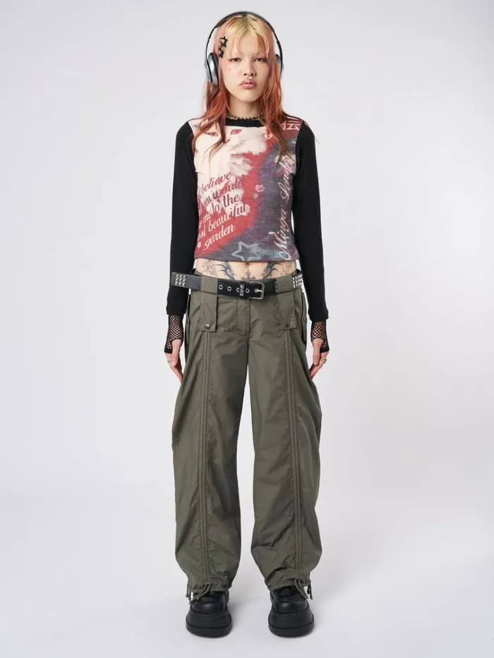 Clothing Kitty Kingdom Black Graphic Top Minga London Long Sleeve Tops