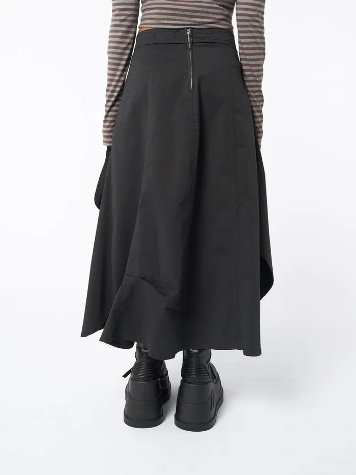 Clothing Lexi Black Tech Cargo Maxi Skirt Minga London Skirts