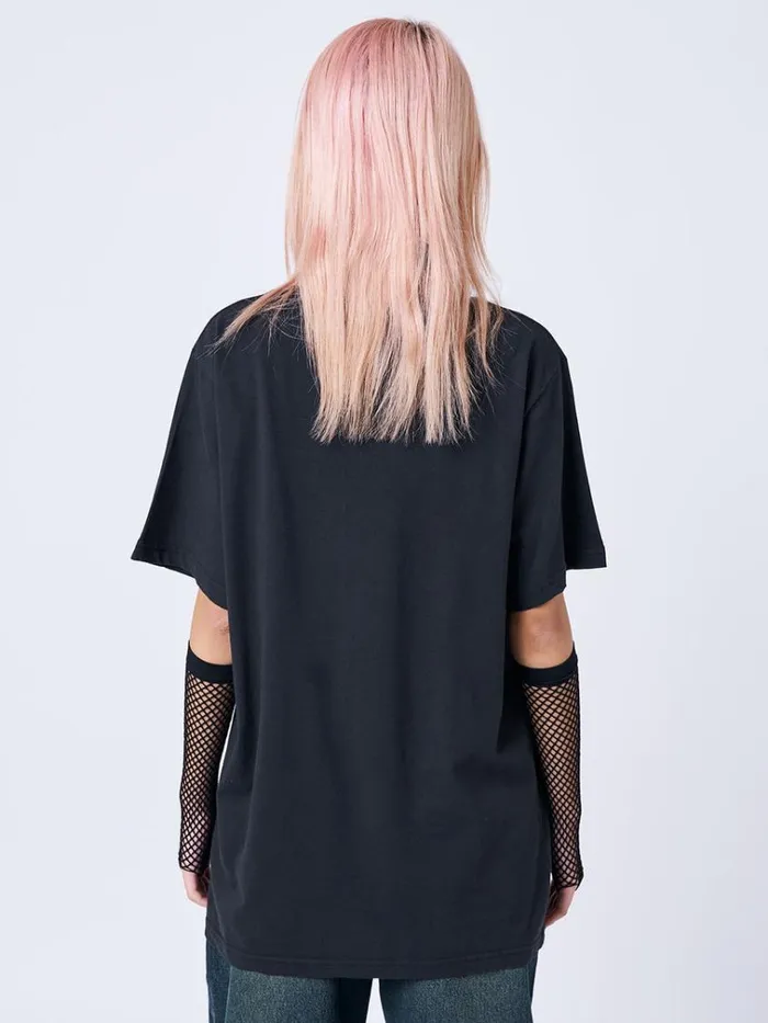 Clothing Lost Lover Black Graphic Tshirt Minga London Graphic Tees
