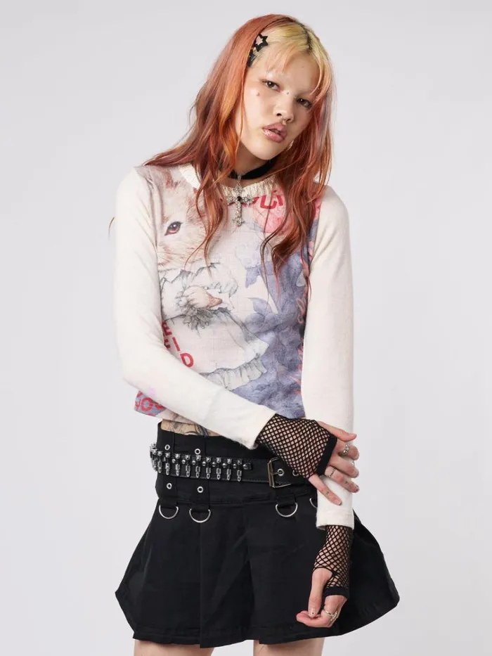 Clothing Main Character Rabbit Graphic Top Minga London Long Sleeve Tops