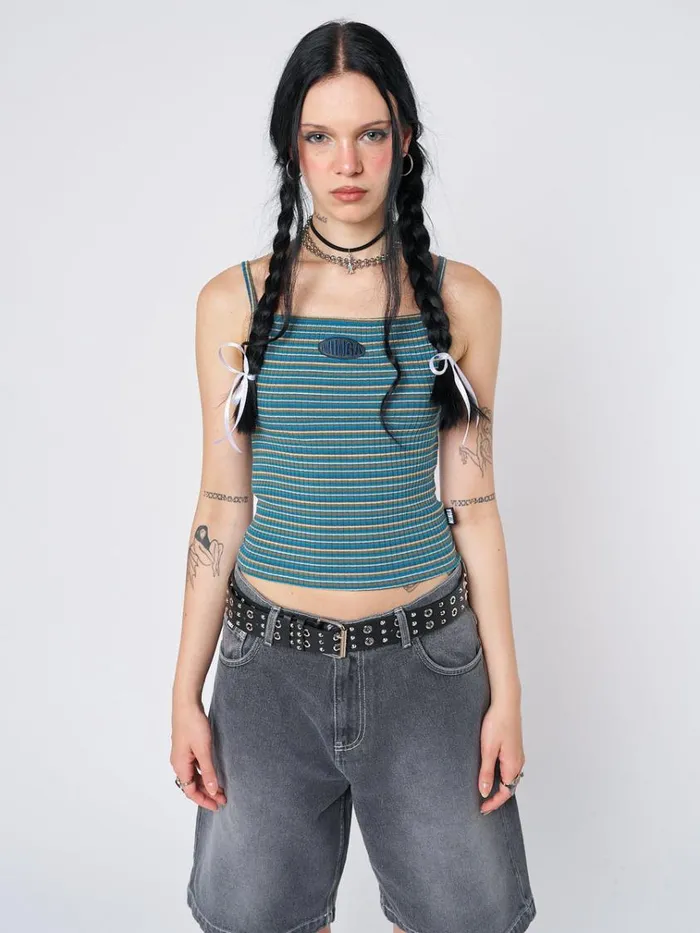 Clothing Marina Striped Cami Top Minga London Crop Tops