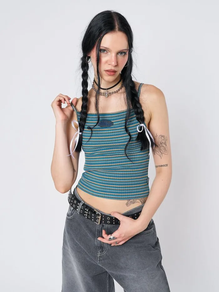 Clothing Marina Striped Cami Top Minga London Crop Tops