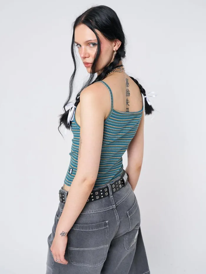 Clothing Marina Striped Cami Top Minga London Crop Tops