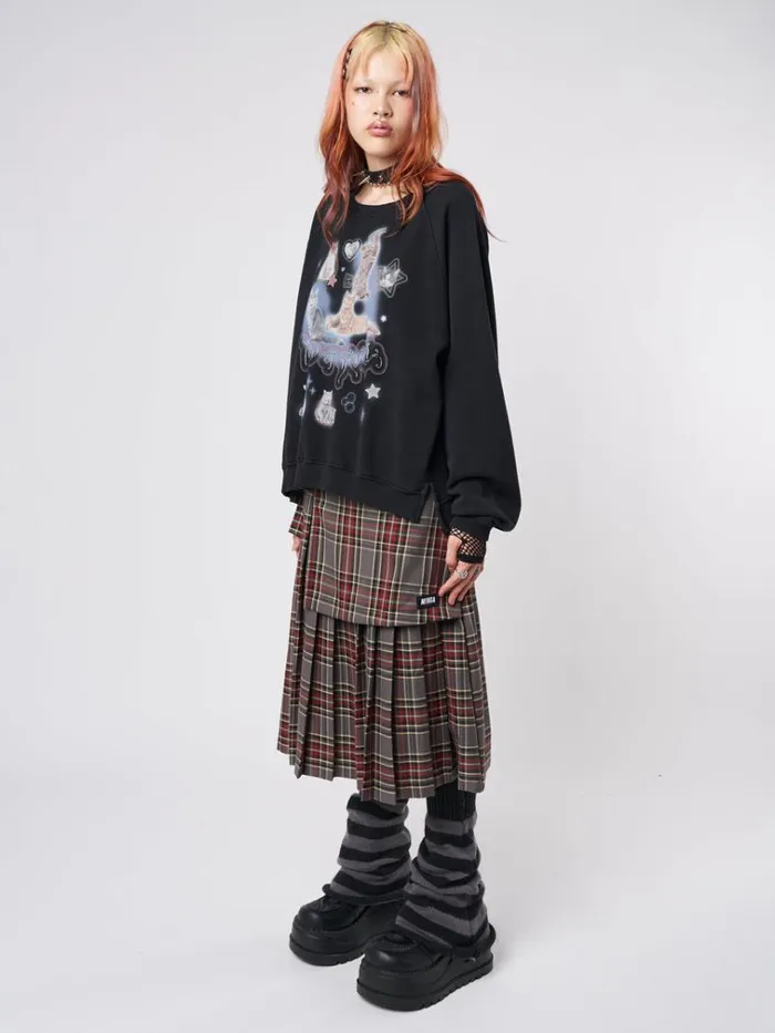 Clothing Meow Or Never Kitty Sweatshirt Minga London Sweatshirts