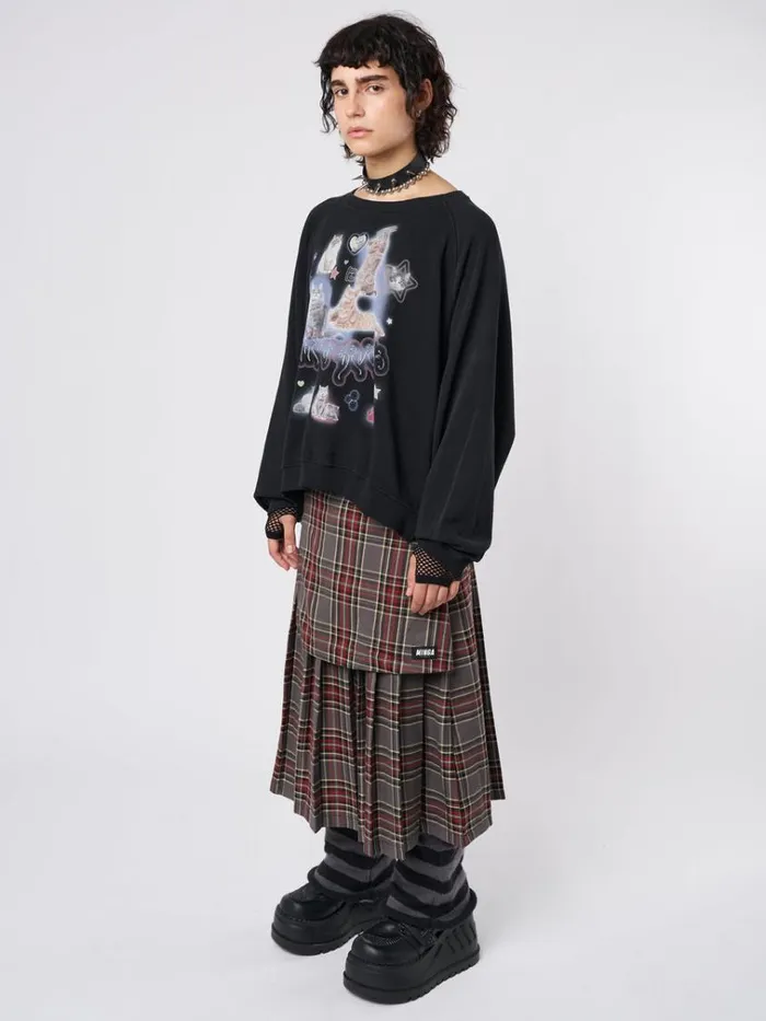 Clothing Meow Or Never Kitty Sweatshirt Minga London Sweatshirts