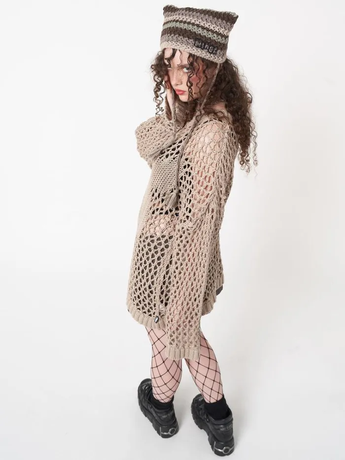 Clothing Metamorphosis Open Knit Jumper Minga London Sweaters