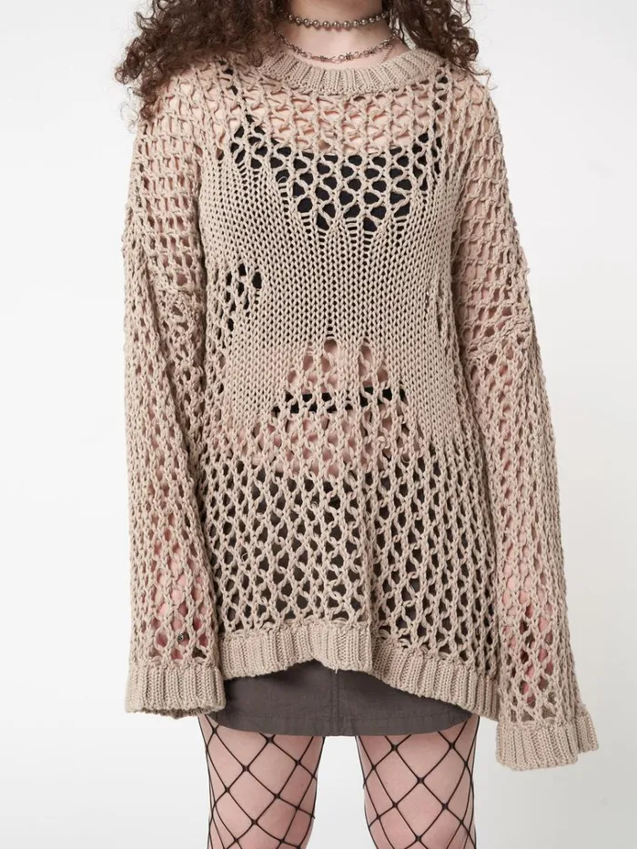 Clothing Metamorphosis Open Knit Jumper Minga London Sweaters
