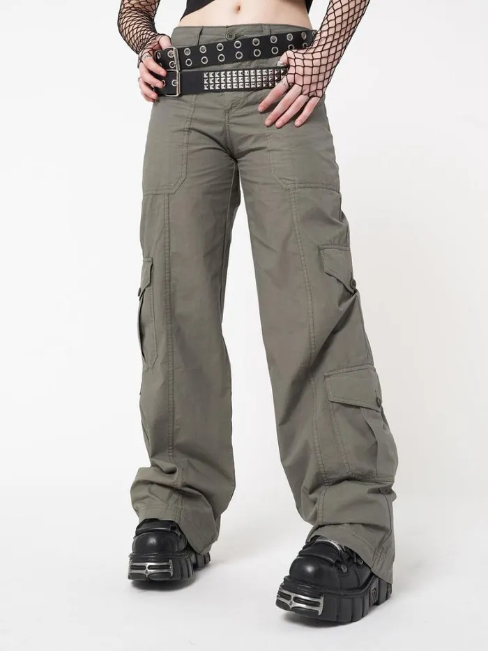 Clothing Minga London Cargo Cleo Green Y2k Cargo Pants