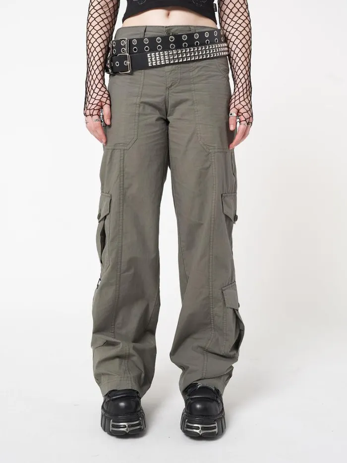 Clothing Minga London Cargo Cleo Green Y2k Cargo Pants